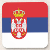 Dessous-de-verre drapeau de la Serbie (Devant)