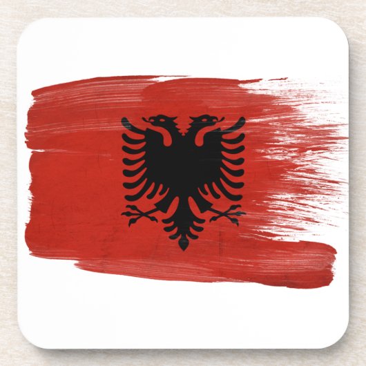 Dessous-de-verre Drapeau de l'Albanie (Devant)