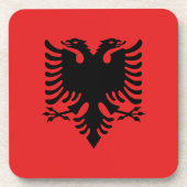 Dessous-de-verre Drapeau de l'Albanie (Devant)