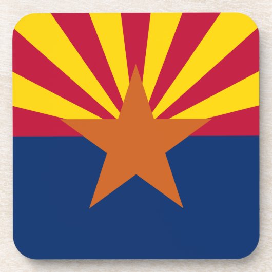 Dessous-de-verre Drapeau de l'Arizona, Américain L'État du cuivre (Devant)