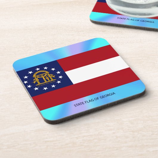 Dessous-de-verre Drapeau de l'État de Géorgie (Côté gauche)