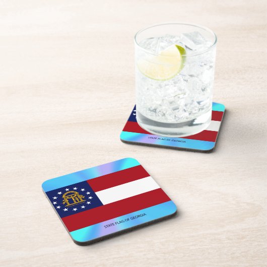 Dessous-de-verre Drapeau de l'État de Géorgie (Côté Droit)