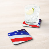 Dessous-de-verre Drapeau de l'impressionnisme Abstrait américain (Côté Droit)