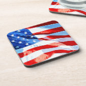 Dessous-de-verre Drapeau de l'impressionnisme Abstrait américain (Côté gauche)