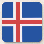 Dessous-de-verre Drapeau de l'Islande (Devant)