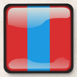 Dessous-de-verre Drapeau de Mongolie