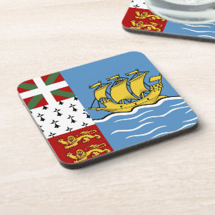 Dessous-de-verre Drapeau de Saint-Pierre-et-Miquelon