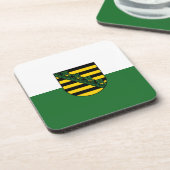 Dessous-de-verre Drapeau de Saxe Beverage Coaster (Côté gauche)