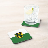 Dessous-de-verre Drapeau de Saxe Beverage Coaster (Côté Droit)
