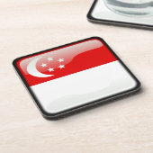 Dessous-de-verre Drapeau de Singapour (Côté gauche)