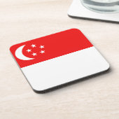 Dessous de verre Drapeau de Singapour (Côté gauche)