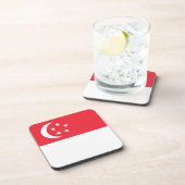 Dessous-de-verre Drapeau de Singapour (Côté Droit)