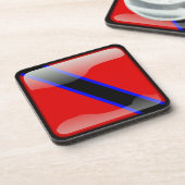 Dessous-de-verre Drapeau de Trinité-et-Tobago (Côté gauche)