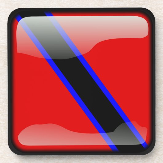 Dessous-de-verre Drapeau de Trinité-et-Tobago (Devant)