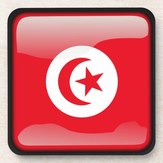 Dessous-de-verre Drapeau de Tunisie (Devant)