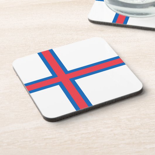 Dessous-de-verre Drapeau des îles Féroé (Côté gauche)