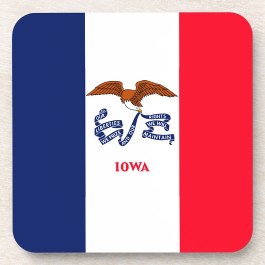 Dessous-de-verre Drapeau d'État Iowa (Devant)