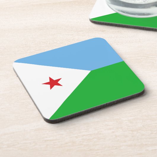 Dessous-de-verre Drapeau Djibouti (Côté gauche)
