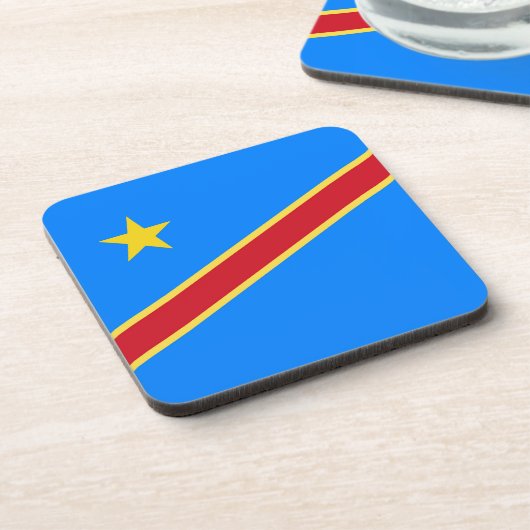 Dessous-de-verre Drapeau du Congo (Côté gauche)