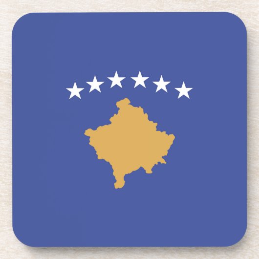 Dessous-de-verre drapeau du Kosovo (Devant)