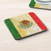 Dessous-de-verre Drapeau du Mexique à Grunge (Côté gauche)