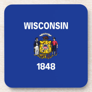 Dessous-de-verre Drapeau du Wisconsin