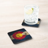 Dessous-de-verre Drapeau grunge du Colorado (Côté Droit)