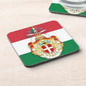 Dessous-de-verre Drapeau italien avec insigne du Royaume d'Italie (Côté gauche)