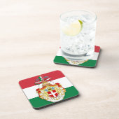 Dessous-de-verre Drapeau italien avec insigne du Royaume d'Italie (Côté Droit)