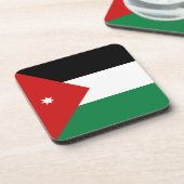Dessous de verre Drapeau Jordanie (Côté gauche)