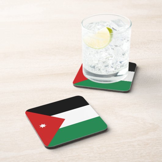 Dessous de verre Drapeau Jordanie (Côté Droit)