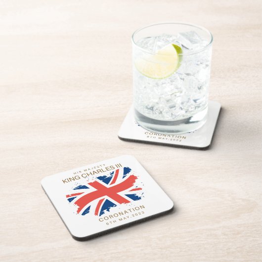 Dessous-de-verre Drapeau King Charles III Union Jack (Côté Droit)