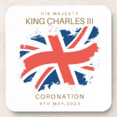Dessous-de-verre Drapeau King Charles III Union Jack (Devant)