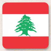 Dessous-de-verre Drapeau libanais (Devant)