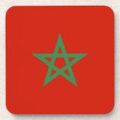 Dessous-de-verre drapeau marocain (Devant)