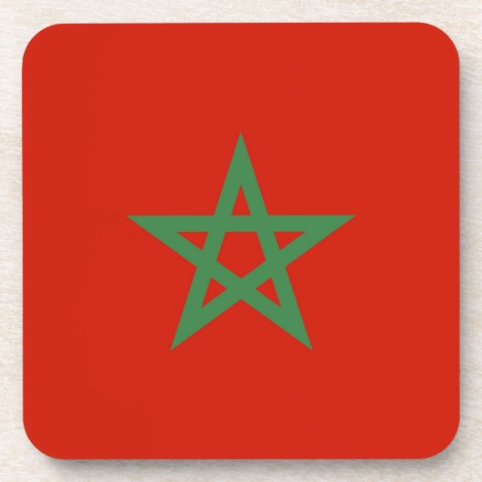 Dessous-de-verre drapeau marocain (Devant)