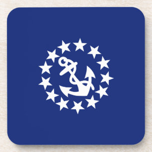 Dessous-de-verre Drapeau nautique américain à l'ancre et aux étoile