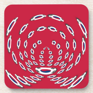 Dessous-de-verre Drapeau Polka de Corée du Sud