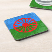 Dessous-de-verre Drapeau romani (Côté gauche)