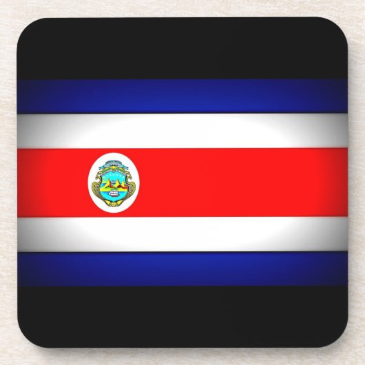 Dessous-de-verre Drapeau stylisé du Costa Rica (Devant)