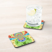 Dessous-de-verre Drapeau sud-coréen Inspiré Art Abstrait Impression (Côté Droit)