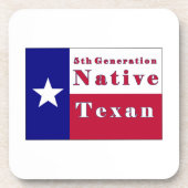 Dessous-de-verre Drapeau texan natif de 5e génération (Devant)