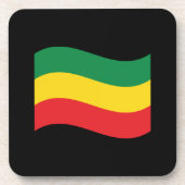 Dessous-de-verre Drapeau vert, or (jaune) et rouge (Devant)