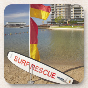 Dessous-de-verre Drapeaux et planche de sauvetage de surf