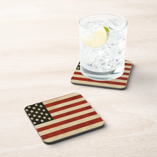 Dessous-de-verre Drapeaux vintages américains (Côté Droit)