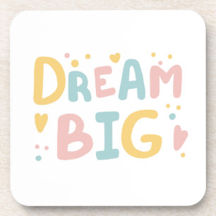 Dessous-de-verre Dream Big Pastel Hearts