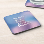 Dessous-de-verre DREAM WallArt : Découvrez Roam Explor Adventur Mem (Côté gauche)