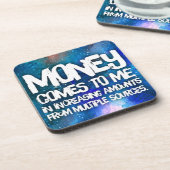 Dessous-de-verre Droit d'attraction Manifestation de l'argent Citat (Côté gauche)