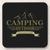 Dessous-de-verre Drôle camper de camping dit pour les campeurs (Devant)