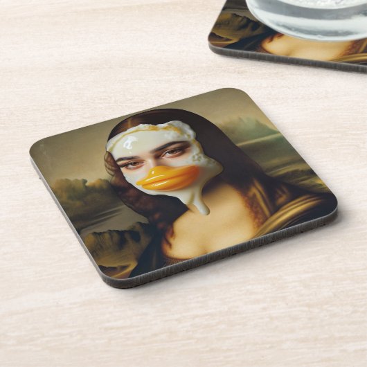 Dessous-de-verre Drôle Canard Face Oeuf Mona (Côté gauche)